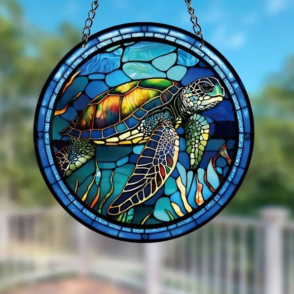 Sea Turtle Suncatcher- acrylic - Picture 4 of 7